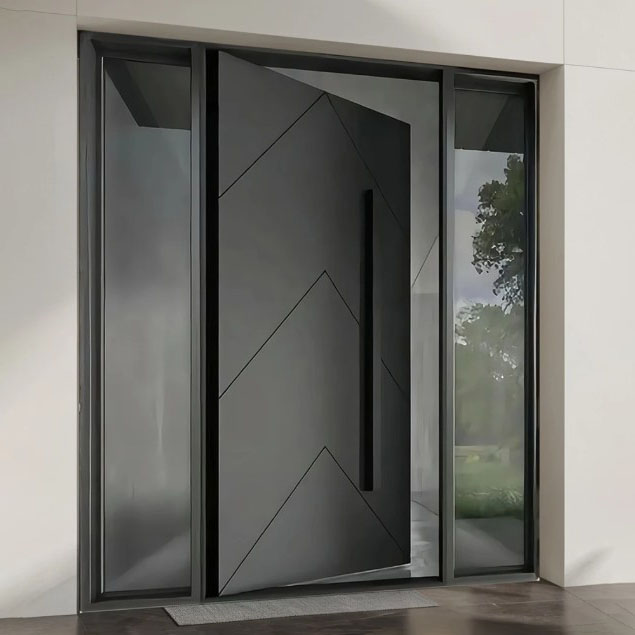 Are there differences in wind resistance between aluminum doors of different thicknesses?
