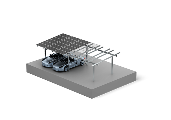 Π Shape Solar Carport Mounting System