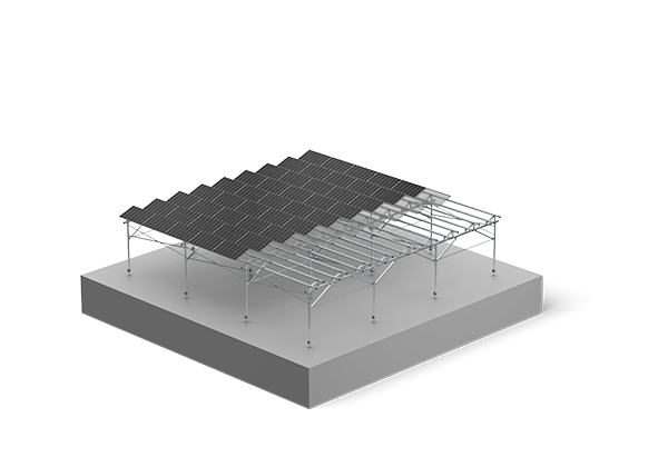 Dual Land Use Agrivoltaics Mounting System