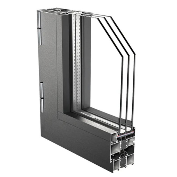 Narrow Frame Triple-glazed Aluminum Casement Windows